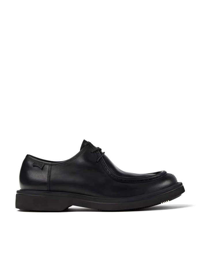 ZAPATOS WALLABE NEGROS DE PIEL CAMPER NORMAN K-100999-001