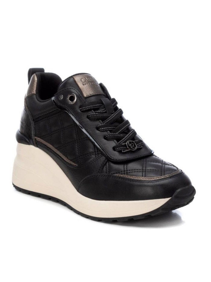 ZAPATILLAS DE PIEL PARA MUJER CARMELA 16184502 NEGRO