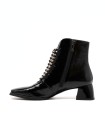 BOTÍN NEGRO DE CHAROL CON CORDONES DANSI CHIARA 7021