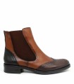 BOTÍN COMBINADO ESTILO CHELSEA DORKING TIERRA CUERO