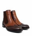 BOTÍN COMBINADO ESTILO CHELSEA DORKING TIERRA CUERO