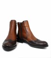 BOTÍN COMBINADO ESTILO CHELSEA DORKING TIERRA CUERO