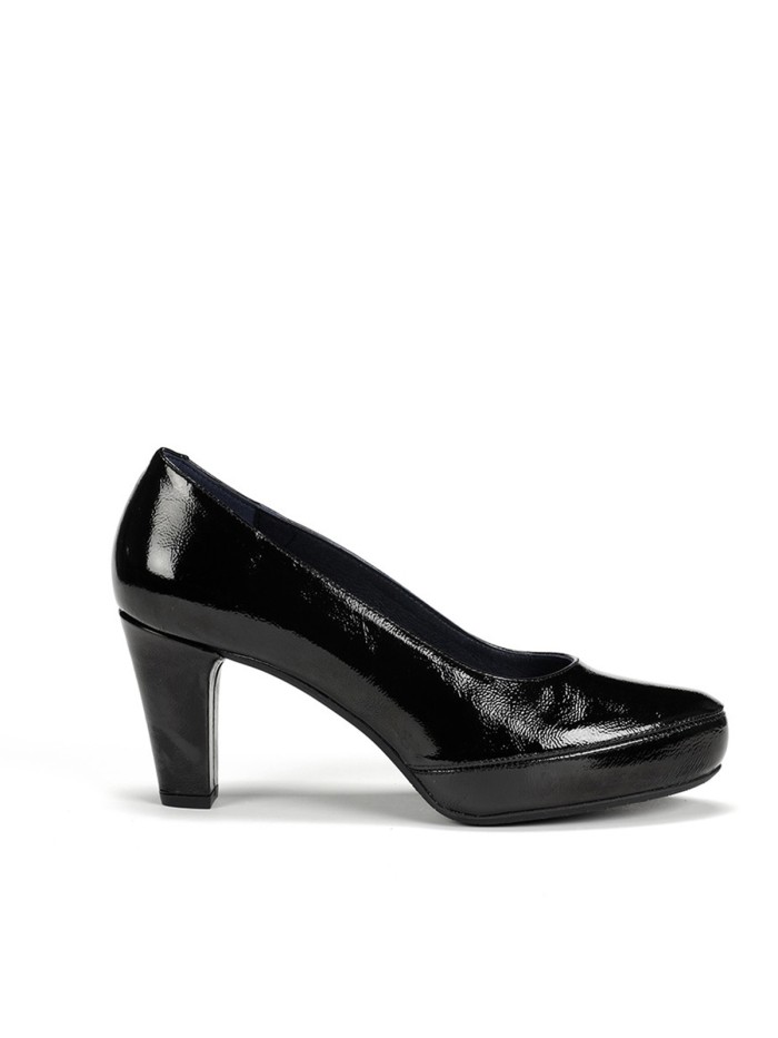 ZAPATO NEGRO DE SALÓN EN CHAROL DORKING BLESA D-5794