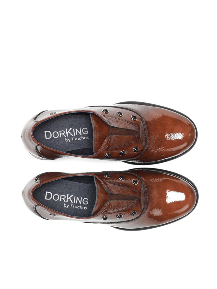 ZAPATO DE TACÓN EN CHAROL DORKING MACY D9376 CUERO