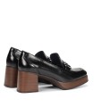 MOCASÍN NEGRO DE TACÓN DORKING CRISTEL D9155
