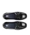 MOCASÍN NEGRO DE TACÓN DORKING CRISTEL D9155