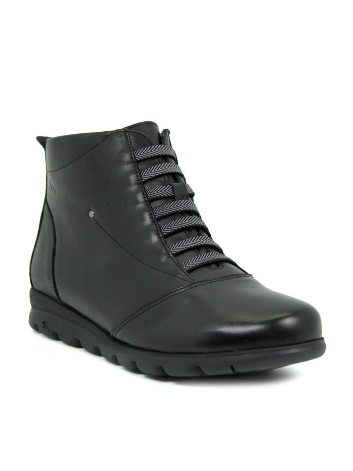 BOTINES CÓMODOS DE MUJER NEGROS FLUCHOS SUSAN F0356 NEGRO