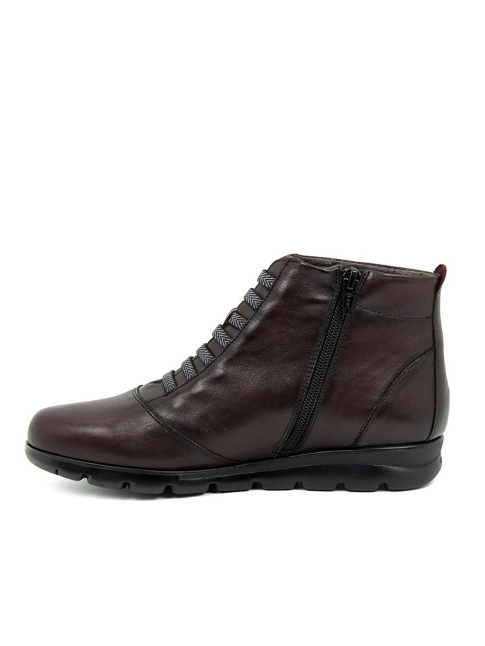 BOTINES CÓMODOS MUJER BURDEOS FLUCHOS SUSAN F0356