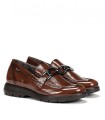 MOCASÍN DE CHAROL MARRÓN FLUCHOS GLADIS F1794