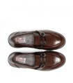 MOCASÍN DE CHAROL MARRÓN FLUCHOS GLADIS F1794