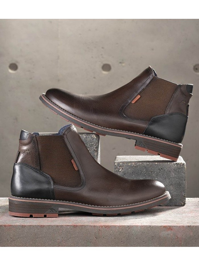 BOTA DE PIEL CHELSEA MARRÓN DE HOMBRE FLUCHOS TERRY F1343