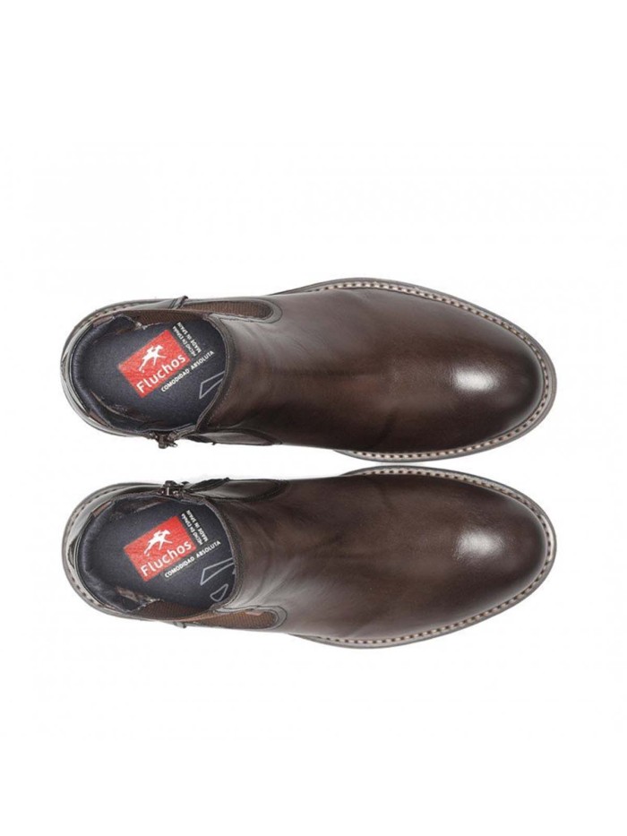 BOTA DE PIEL CHELSEA MARRÓN DE HOMBRE FLUCHOS TERRY F1343