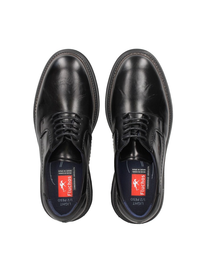 BLUCHER DE PIEL NEGRO FLUCHOS LINCON 2054