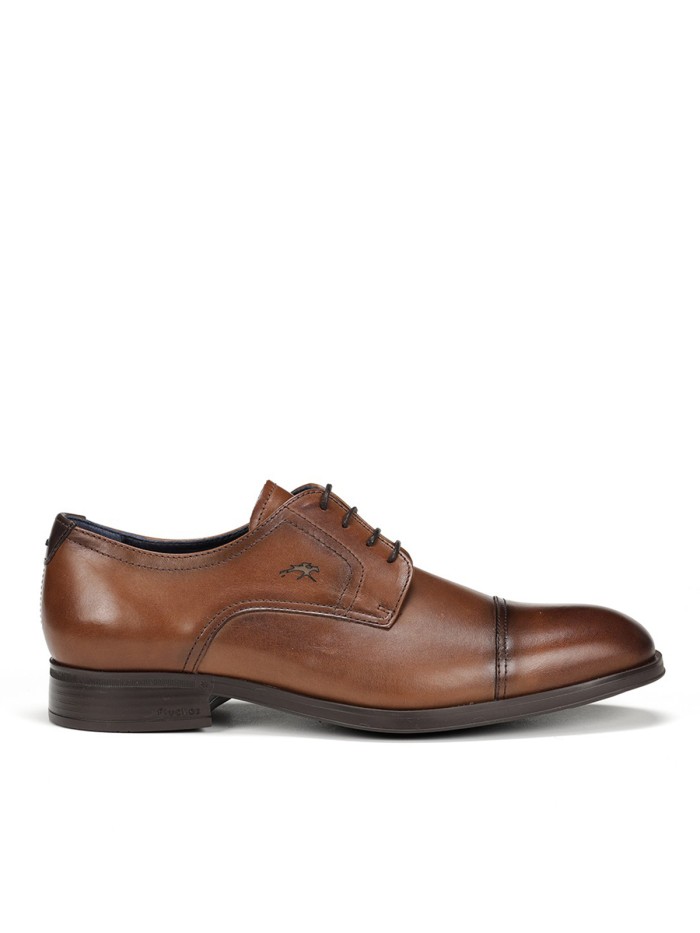 ZAPATO DE PIEL CON CORDONES MARRÓN FLUCHOS ASGARD F1885