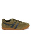 ZAPATILLAS RETRO DE HOMBRE EN PIEL DE SERRAJE GOLA HARRIER KAKI