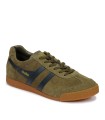ZAPATILLAS RETRO DE HOMBRE EN PIEL DE SERRAJE GOLA HARRIER KAKI