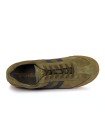ZAPATILLAS RETRO DE HOMBRE EN PIEL DE SERRAJE GOLA HARRIER KAKI