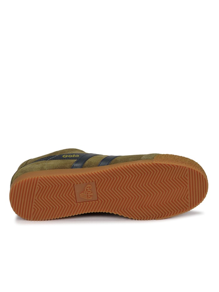 ZAPATILLAS RETRO DE HOMBRE EN PIEL DE SERRAJE GOLA HARRIER KAKI