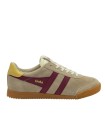 ZAPATILLAS RETRO DE MUJER GOLA ELAN LEATHER CAMEL