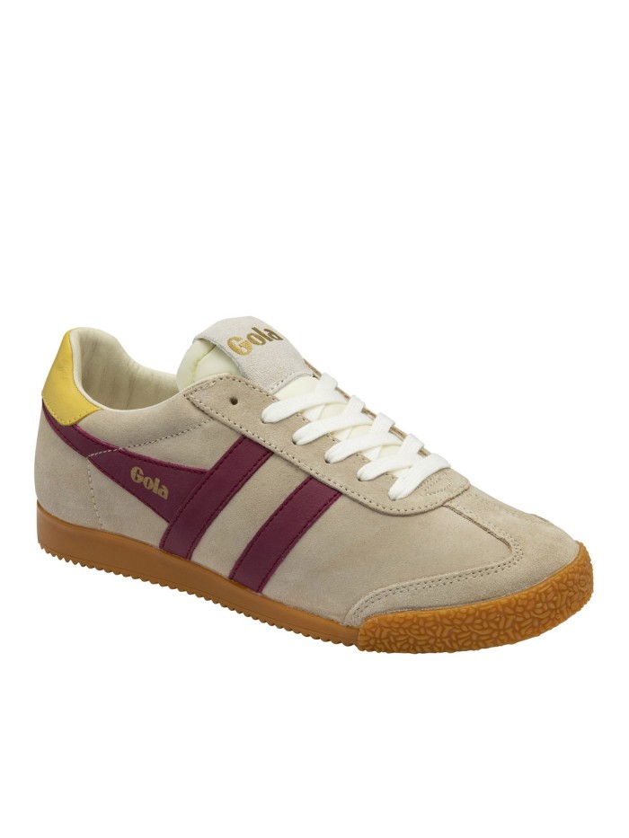 ZAPATILLAS RETRO DE MUJER GOLA ELAN LEATHER CAMEL