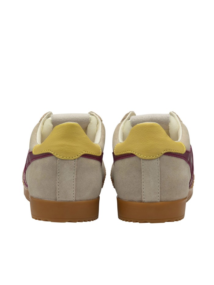 ZAPATILLAS RETRO DE MUJER GOLA ELAN LEATHER CAMEL