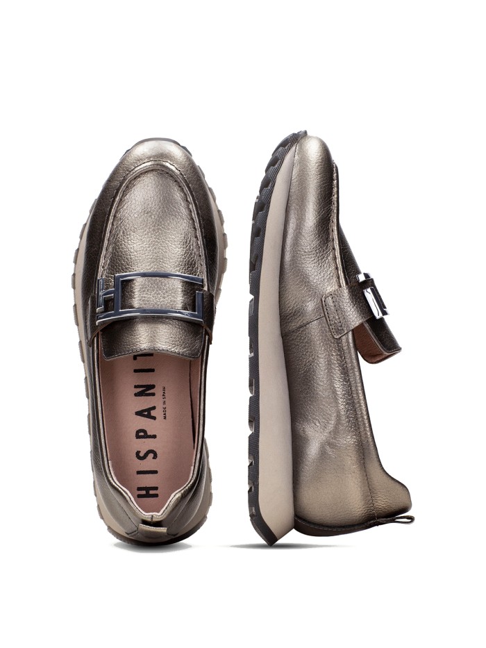 MOCASÍN DE SPORT PARA MUJER HISPANITAS LOIRA HI243621 PLOMO