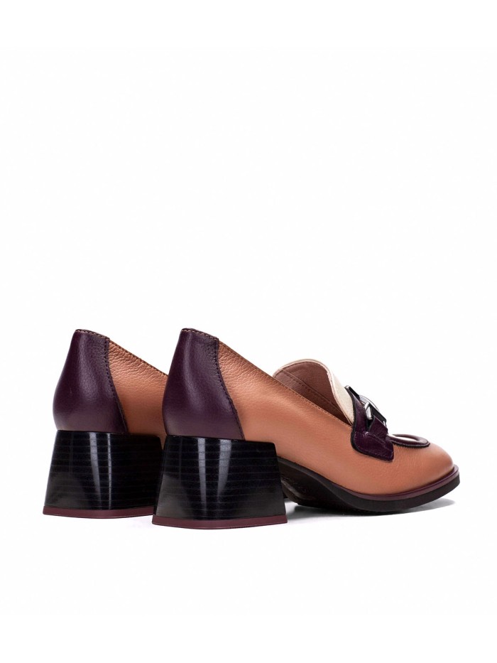 MOCASINES DE TACÓN EN PIEL HISPANITAS BEIGE MILAN CHI243550