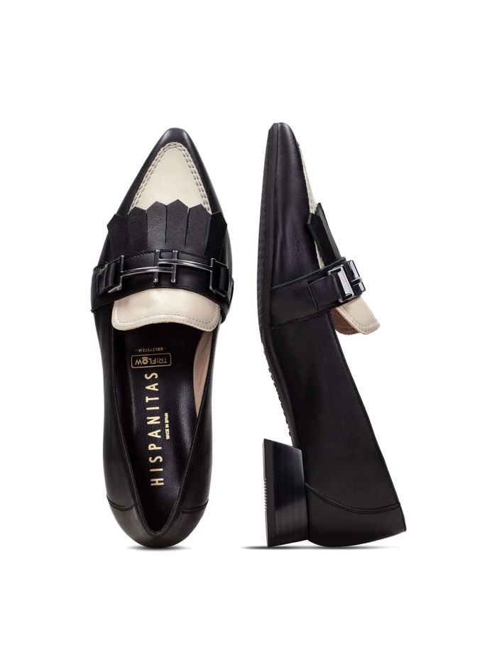 MOCASINES PUNTA AFILADA NEGROS HISPANITAS DALI CHI243573
