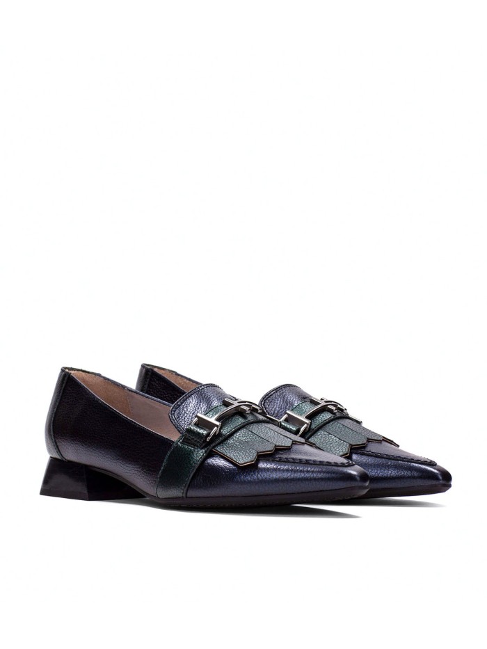 MOCASINES PUNTA AFILADA EN PIEL AZUL HISPANITAS DALI CHI243573