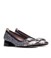 BAILARINA DE TACÓN CON GLITTER HISPANITAS MANILA HI243685 PLOMO