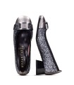 BAILARINA DE TACÓN CON GLITTER HISPANITAS MANILA HI243685 PLOMO