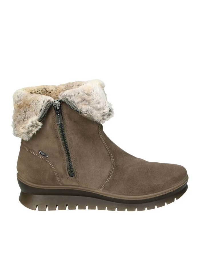 BOTÍN TAUPE DE SERRAJE CON PELO Y GORETEX IGI&CO 66587-44