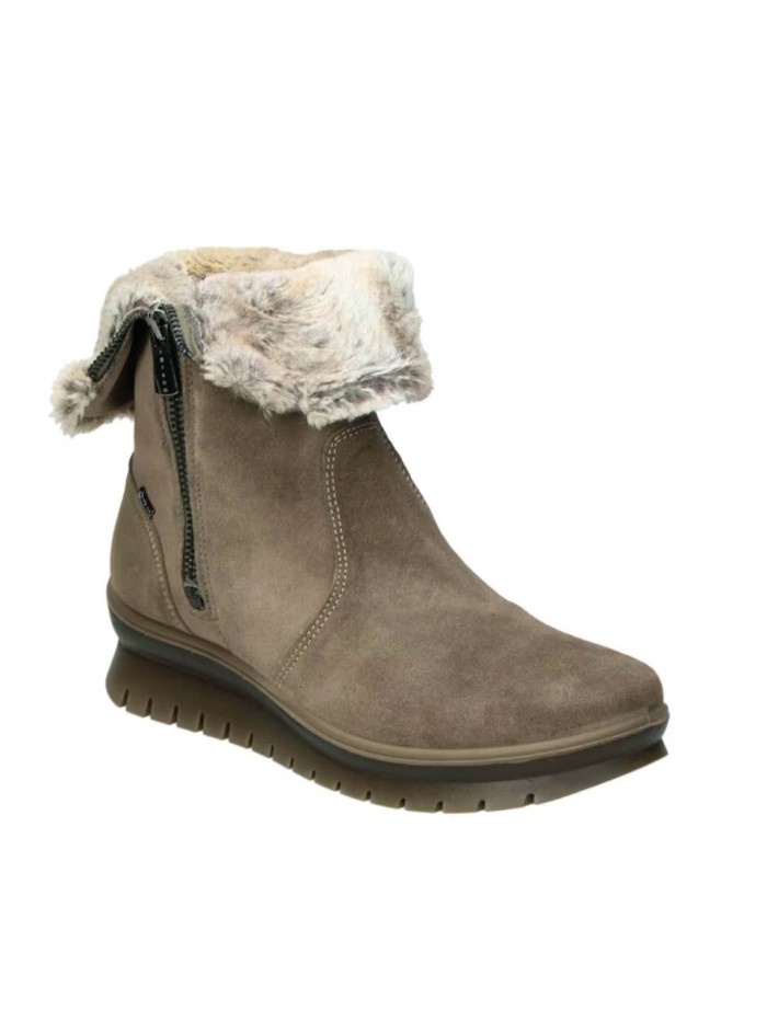BOTÍN TAUPE DE SERRAJE CON PELO Y GORETEX IGI&CO 66587-44