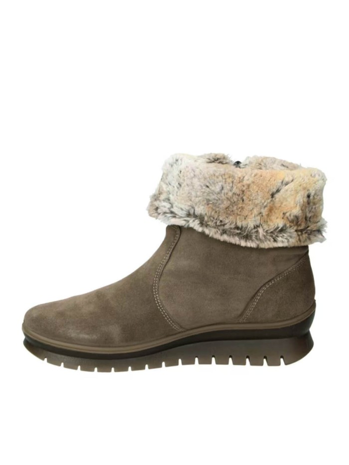 BOTÍN TAUPE DE SERRAJE CON PELO Y GORETEX IGI&CO 66587-44