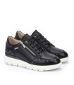ZAPATILLAS NEGRAS DE PIEL CON TACHUELAS RUEDA W2A-6596C1