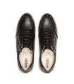 ZAPATILLAS NEGRAS DE PIEL CON TACHUELAS RUEDA W2A-6596C1