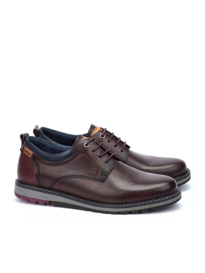 ZAPATOS DE VESTIR CON CORDONES MARRÓN PIKOLINOS BERNA M8J-4183C1