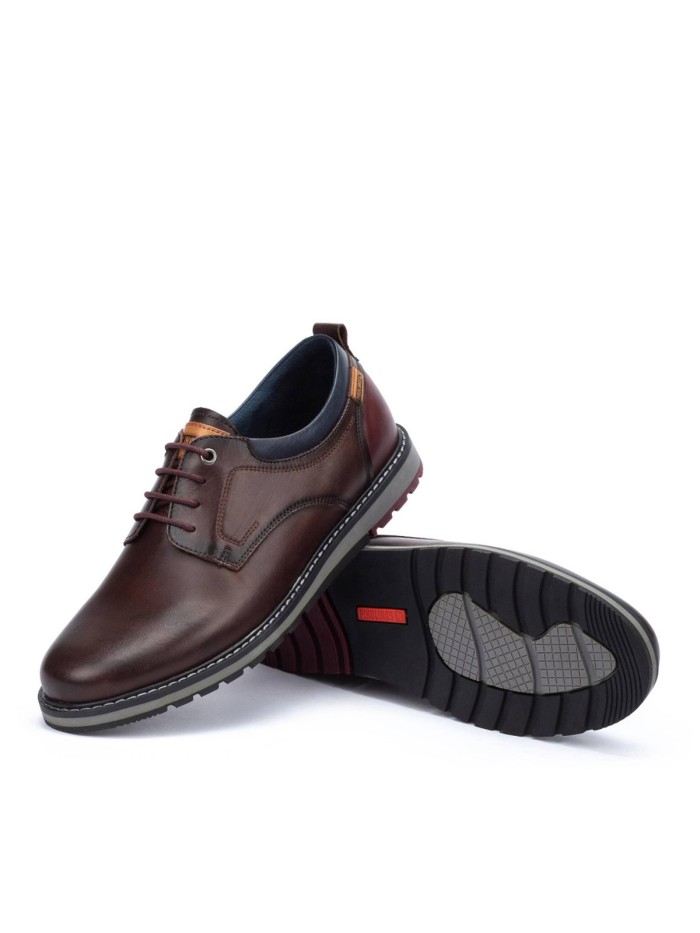 ZAPATOS DE VESTIR CON CORDONES MARRÓN PIKOLINOS BERNA M8J-4183C1