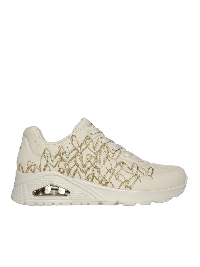 SKECHERS DE CORAZONES x JGoldcrown BLANCO: Uno - Golden Heart 177975