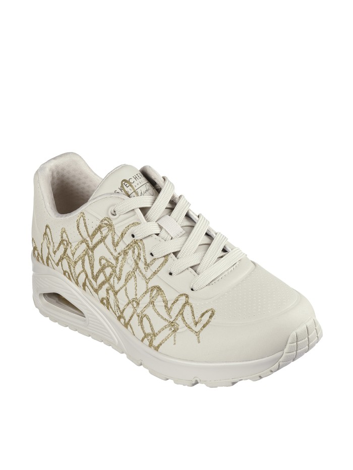 SKECHERS DE CORAZONES x JGoldcrown BLANCO: Uno - Golden Heart 177975