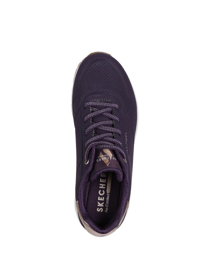 ZAPATILLAS DE MUJER CON CAMARA DE AIRE MORADO SKECHERS Uno - Shimmer Away