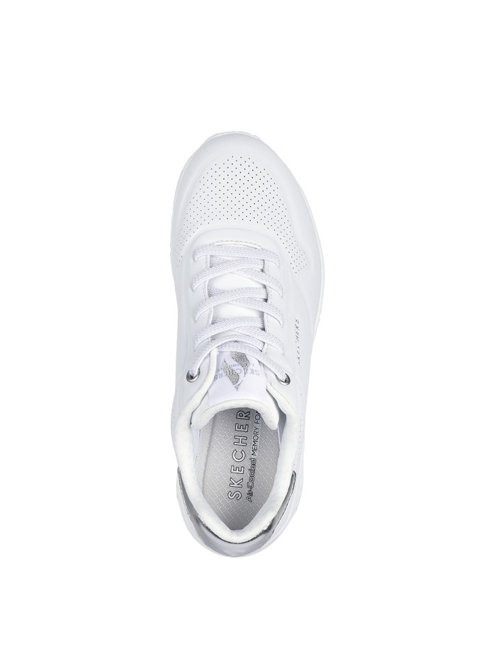 ZAPATILLAS DE MUJER CON CAMARA DE AIRE BLANCO SKECHERS Uno - Shimmer Away