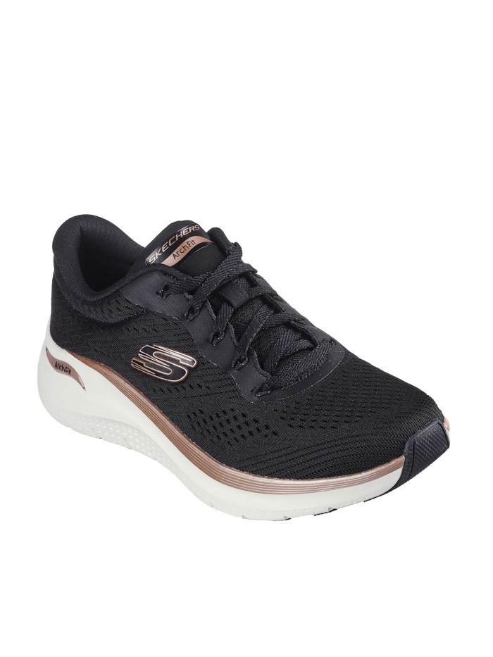 ZAPATILLAS SKECHERS Arch Fit 2.0 - Glow The Distance NEGRO DE MUJER