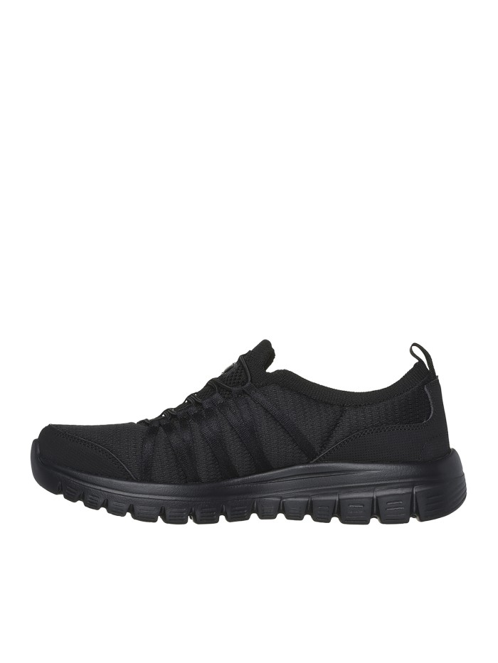 ZAPATILLAS DE MUJER SKECHERS NEGRO Graceful - Soft Soul 100692