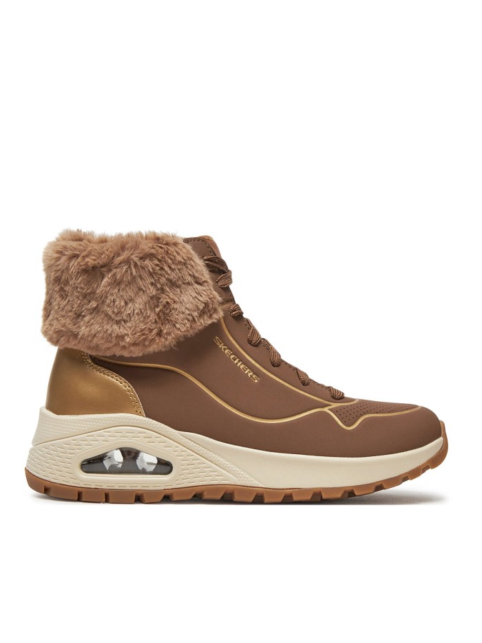BOTÍN TAUPE DE PELO CON CÁMARA DE AIRE SKECHERS Uno Rugged - Fall Air 167993