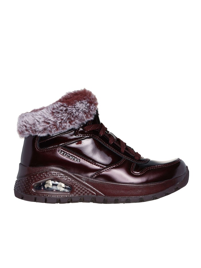 BOTÍN BURDEOS DE PELO SKECHERS UNO-RUGED 168126