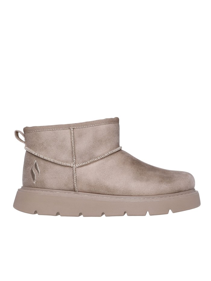 BOTÍN TAUPE DE CAÑA BAJA CON BORREGO SKECHERS Keepsakes Lite - Snowbird 169018