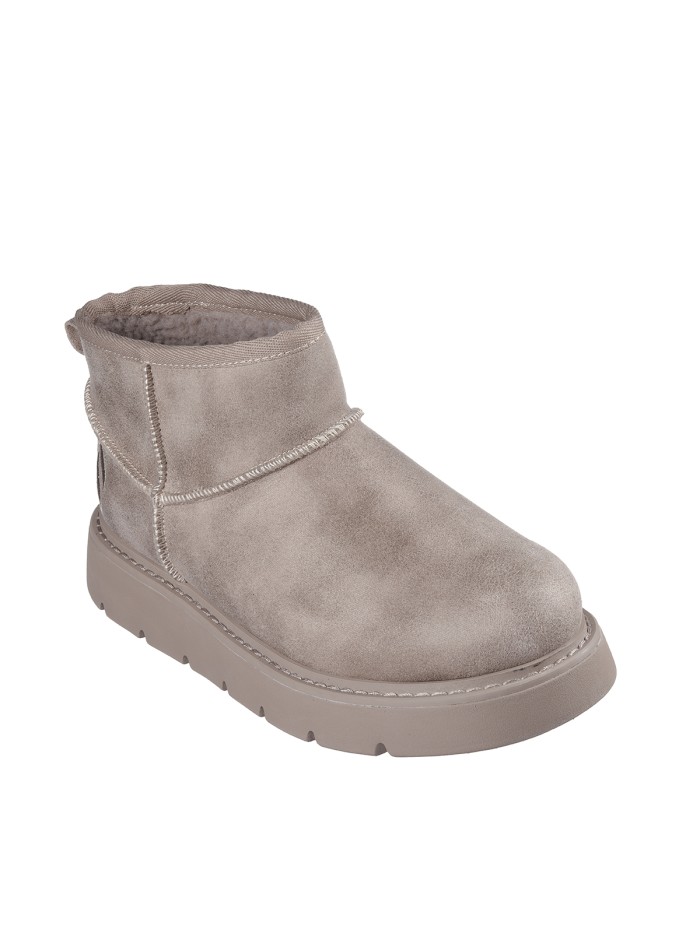 BOTÍN TAUPE DE CAÑA BAJA CON BORREGO SKECHERS Keepsakes Lite - Snowbird 169018