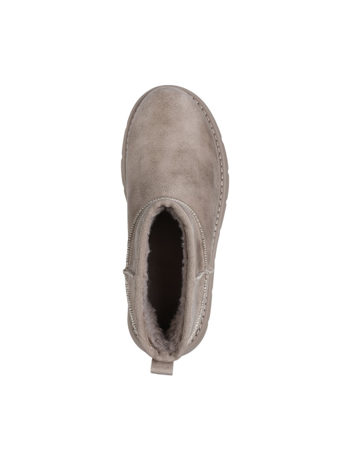BOTÍN TAUPE DE CAÑA BAJA CON BORREGO SKECHERS Keepsakes Lite - Snowbird 169018