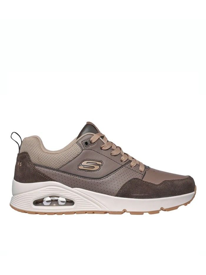 ZAPATILLAS MARRONES DE CORDONES CON CAMARA DE AIRE SKECHERS Uno - Retro One 183020